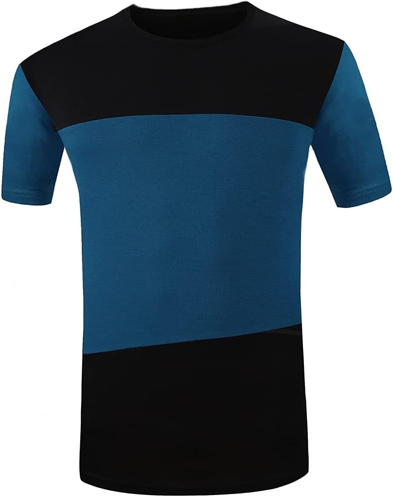 Mens Short Sleeve T-Shirt Casual Tops Tee Classic Fit Basic Shirts